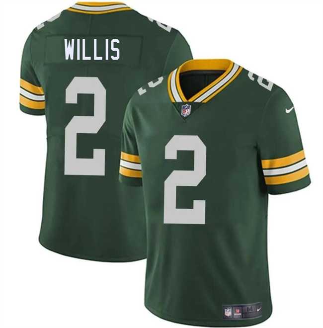 Men & Women & Youth Green Bay Packers #2 Malik Willis Green Vapor Limited Stitched Jersey->green bay packers->NFL Jersey